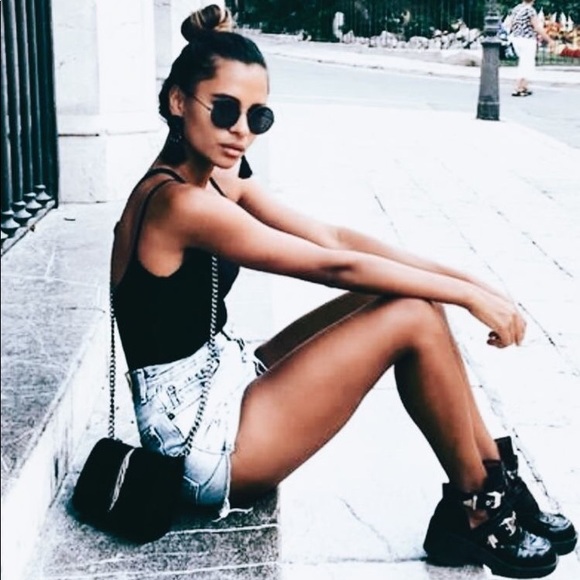 TRIX✨ black bodysuit spaghetti strap - Picture 3 of 3